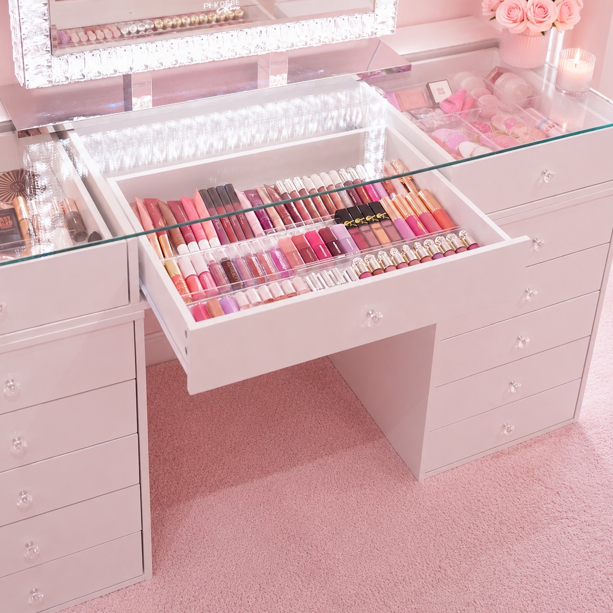 Coiffeuse Princess Vanity tiroirs